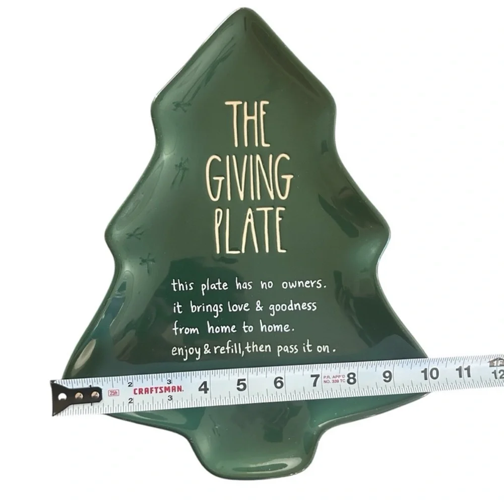 Rae Dunn Christmas Tree Giving Serving Plate NWT